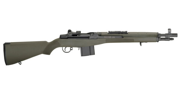 Springfield M1A Socom 16 308 with OD Green Stock