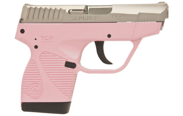 Taurus PT-738 TCP 380ACP Compact Pink Pistol with Stainless Slide