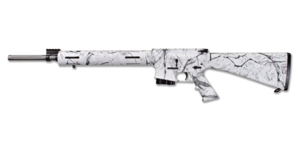 Windham Weaponry WW-15 Varmint Exterminator 223 Fluted Flat-Top Rifle with Snow Camo Coating