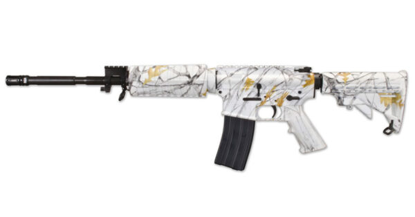 Windham Weaponry WW-15 SRC 5.56mm M4A4 Flat-Top Rifle with TrueTimber Snowfall Camo