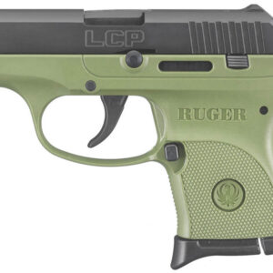 Ruger LCP 380ACP Centerfire Pistol with OD Green Grip Frame