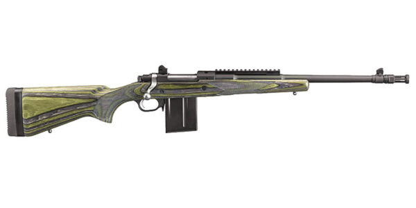 Ruger M77-GS 308 Gunsite Scout Rifle with Green Laminate Stock