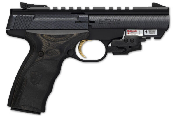 Browning Buck Mark 22LR Black Label Rimfire Pistol with Carbon Fiber Finish and Laser