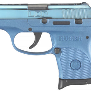 Ruger LCP 380 ACP with Blue Color Cased Slide