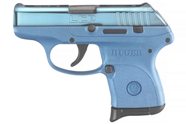 Ruger LCP 380 ACP with Blue Color Cased Slide