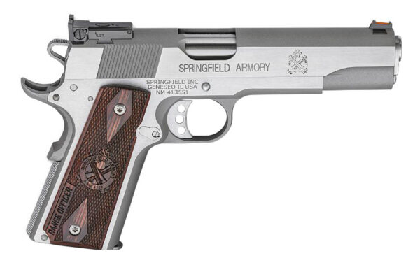 Springfield 1911 Range Officer 9mm Stainless Steel with Adjustable Target Sight