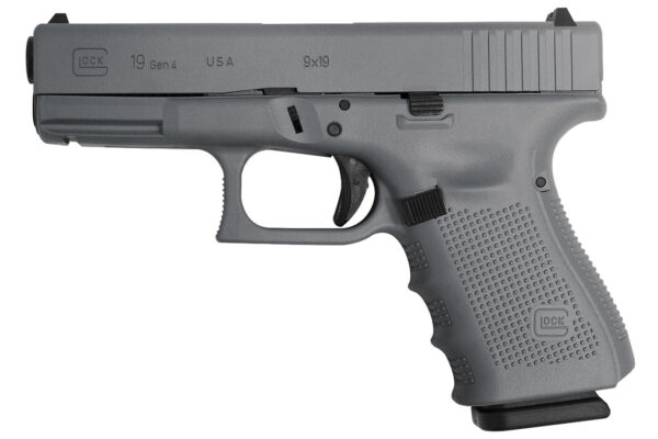 Glock 19 Gen4 9mm 15-Round Pistol with Gray Cerakote Finish
