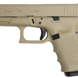 Glock 19 Gen4 9mm 15-Round Pistol with Desert Sand Cerakote Finish (Made in USA)