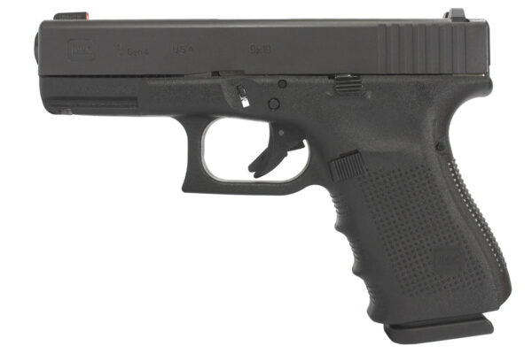 Glock 19 Gen4 ProGlo 9mm 15-Round Pistol with Front Night Sight (Made in USA)