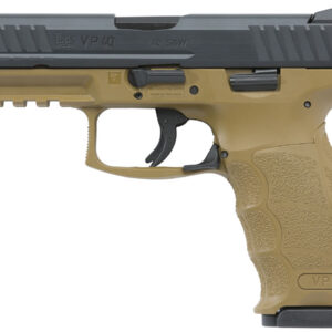 H&K VP40 40 S&W Flat Dark Earth (FDE) with Night Sights