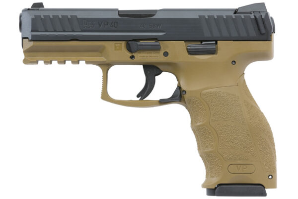 H&K VP40 40 S&W Flat Dark Earth (FDE) with Night Sights