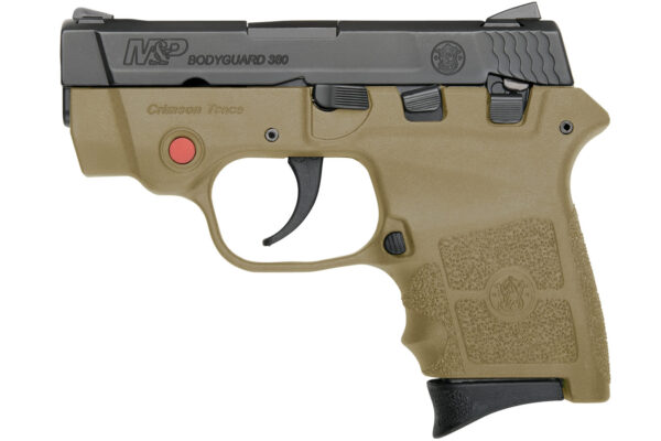 Smith & Wesson M&P Bodyguard 380 Flat Dark Earth (FDE) with Crimson Trace Integrated Laser