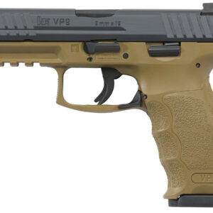 H&K VP9 9mm Flat Dark Earth (FDE) Striker-Fired Pistol