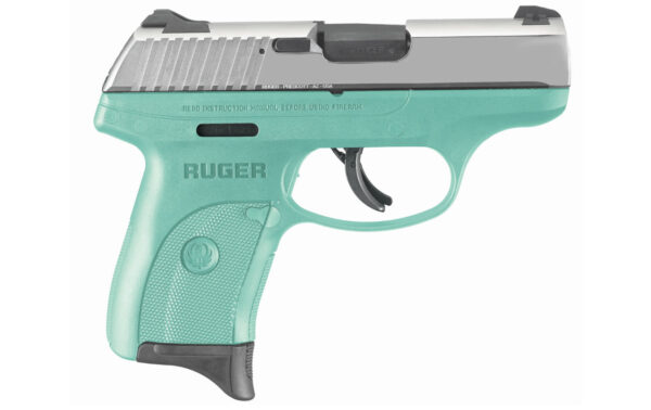 Ruger LC9s 9mm Centerfire Pistol with Stainless Slide and Turquoise Frame