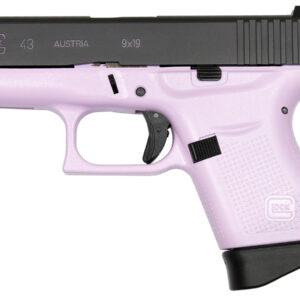 Glock 43 9mm Single Stack Pistol with Natalie Pink Frame