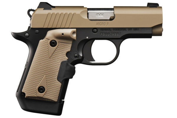 Kimber Micro 9 Desert Tan (FDE) 9mm with Crimson Trace Lasergrips