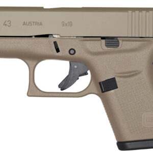 Glock 43 9mm Single-Stack Pistol with Magpul Dark Earth Cerakote Finish