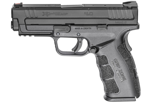 Springfield XD Mod.2 45ACP 4.0 Service Model Black Essentials Package with GripZone