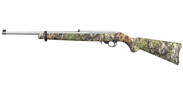 Ruger 10/22 Carbine 22LR Stainless with Mossy Oak Obsession Camo Stock
