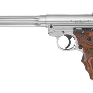 Ruger Mark IV Hunter 22LR Rimfire Pistol with Fiber Optic Sights