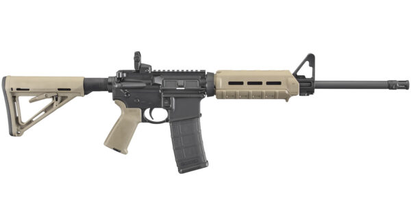 Ruger AR-556 5.56 NATO M4 Flat-Top Autoloading Rifle with Magpul FDE Furniture