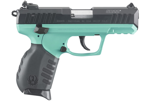 Ruger SR22 22LR Turquoise Cerakote Rimfire Pistol
