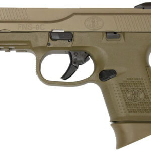 FNH FNS-9 Compact 9mm Flat Dark Earth Striker-Fired Pistol (No Manual Safety)