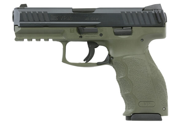 H&K VP40 40 S&W Striker-Fired Pistol with OD Green Frame