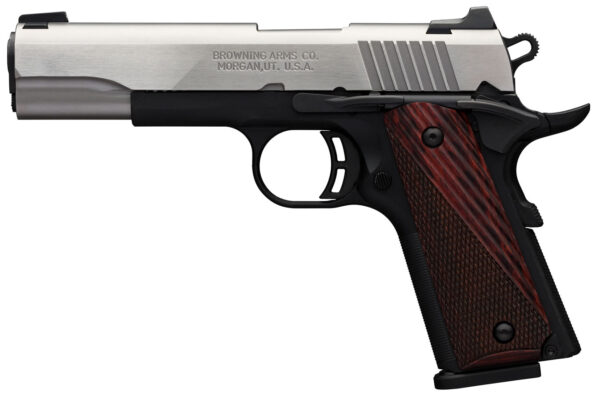 Browning 1911-380 Black Label Medallion Stainless Full-Size Pistol with 3-Dot Sights