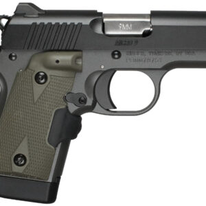Kimber Micro 9 Woodland Night 9mm with OD Green Crimson Trace Lasergrips (Red Laser)