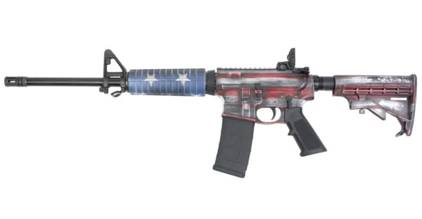 Smith & Wesson M&P15 Sport II 5.56mm Semi-Auto RIfle with American Flag Patriotic Cerakote Finis