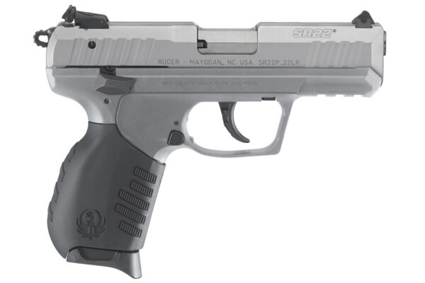 Ruger SR22 22LR Rimfire Pistol with Savage Stainless Cerakote Finish