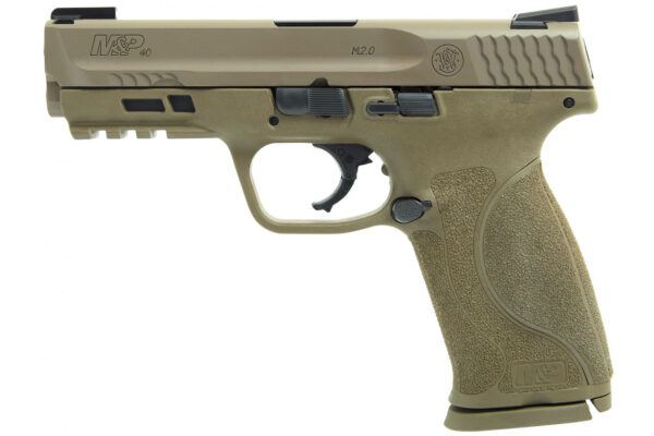 Smith & Wesson M&P40 M2.0 40 S&W Flat Dark Earth (FDE) Centerfire Pistol with TruGlo TFX Sights