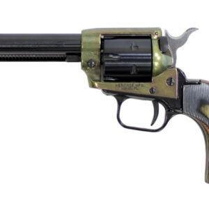 Heritage Rough Rider 22LR Case Hardened Rimfire Revolver with Green Laminate Grips