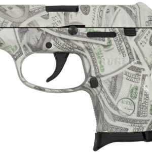 Ruger LCP 380 ACP with Hundred Dollar ($100) Bill Glow in the Dark Finish