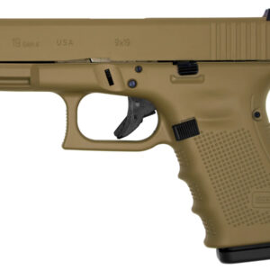 Glock 19 Gen4 9mm 15-Round Pistol with Tactical Coyote Tan Cerakote Finish