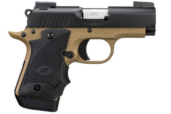 Kimber Micro 9 Desert Night (DN) 9mm Carry Conceal Pistol with TruGlo TFX Pro Sights