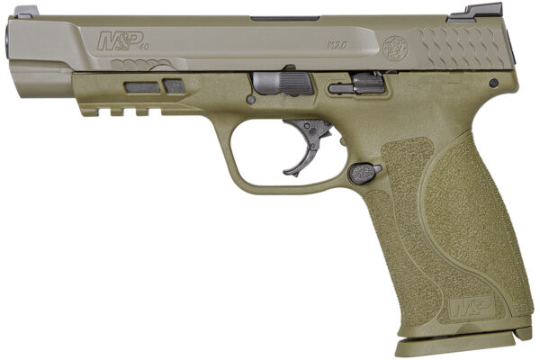 Smith & Wesson M&P40 M2.0 40 S&W FDE Centerfire Pistol with 5-inch Barrel and No Thumb Safety
