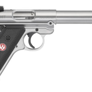 Ruger Mark IV Target 22LR Stainless Rimfire Pistol with Threaded Bull Barrel