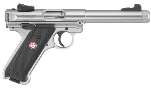 Ruger Mark IV Target 22LR Stainless Rimfire Pistol with Threaded Bull Barrel