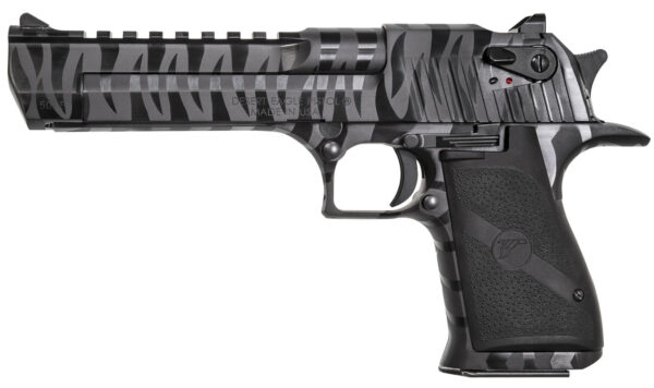 Magnum Research Desert Eagle 44 Mag Full-Size Black Pistol with Tiger Stripes