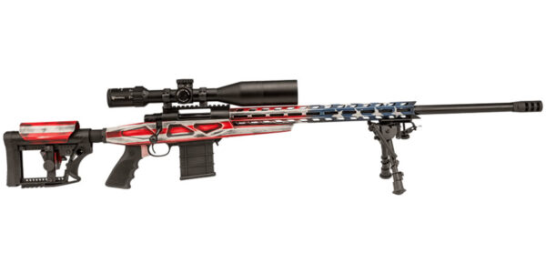 Legacy Howa 6.5 Creedmoor American Flag Chassis Rifle with Scope