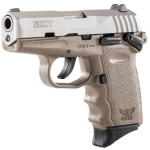 SCCY CPX-1 9mm Pistol with Flat Dark Earth Frame and Stainless Steel Slide