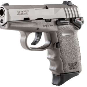 SCCY CPX-1 9mm Pistol with Sniper Gray Frame and Stainless Steel Slide