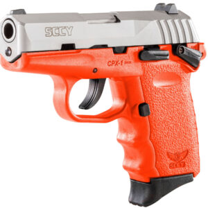 SCCY CPX-1 9mm Pistol with Orange Frame and Stainless Steel Slide