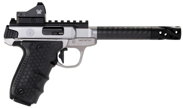 Smith & Wesson SW22 Victory 22LR Performance Center Target Model with Carbon Fiber Barrel and Vortex Viper Red Dot