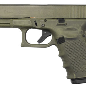 Glock 19 Gen4 9mm 15-Round Pistol with Battleworn Green Frame