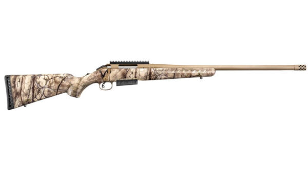 Ruger American Rifle 7mm-08 Rem Bolt-Action Rifle with GoWild I-M Brush Camo Stock