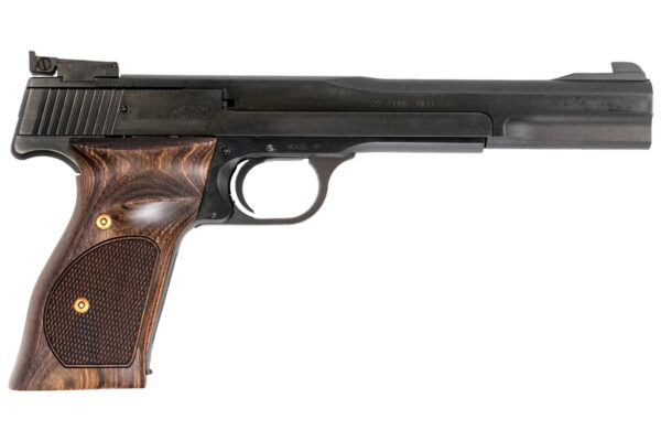 Smith & Wesson Model 41 22 LR Rimfire Pistol 7-inch with Wood Target Grips