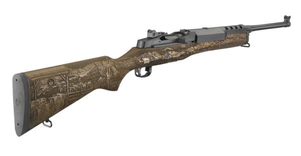 Ruger Mini-14 5.56mm Limited Edition Ranch Rifle with Engraved Hardwood Stock